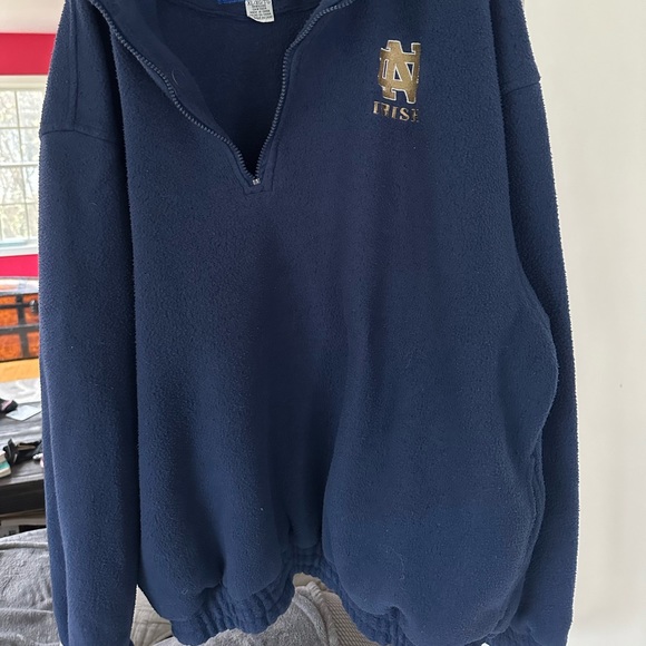 Vintage Notre Dame 90s Logo Athletic fleece - Picture 3 of 5